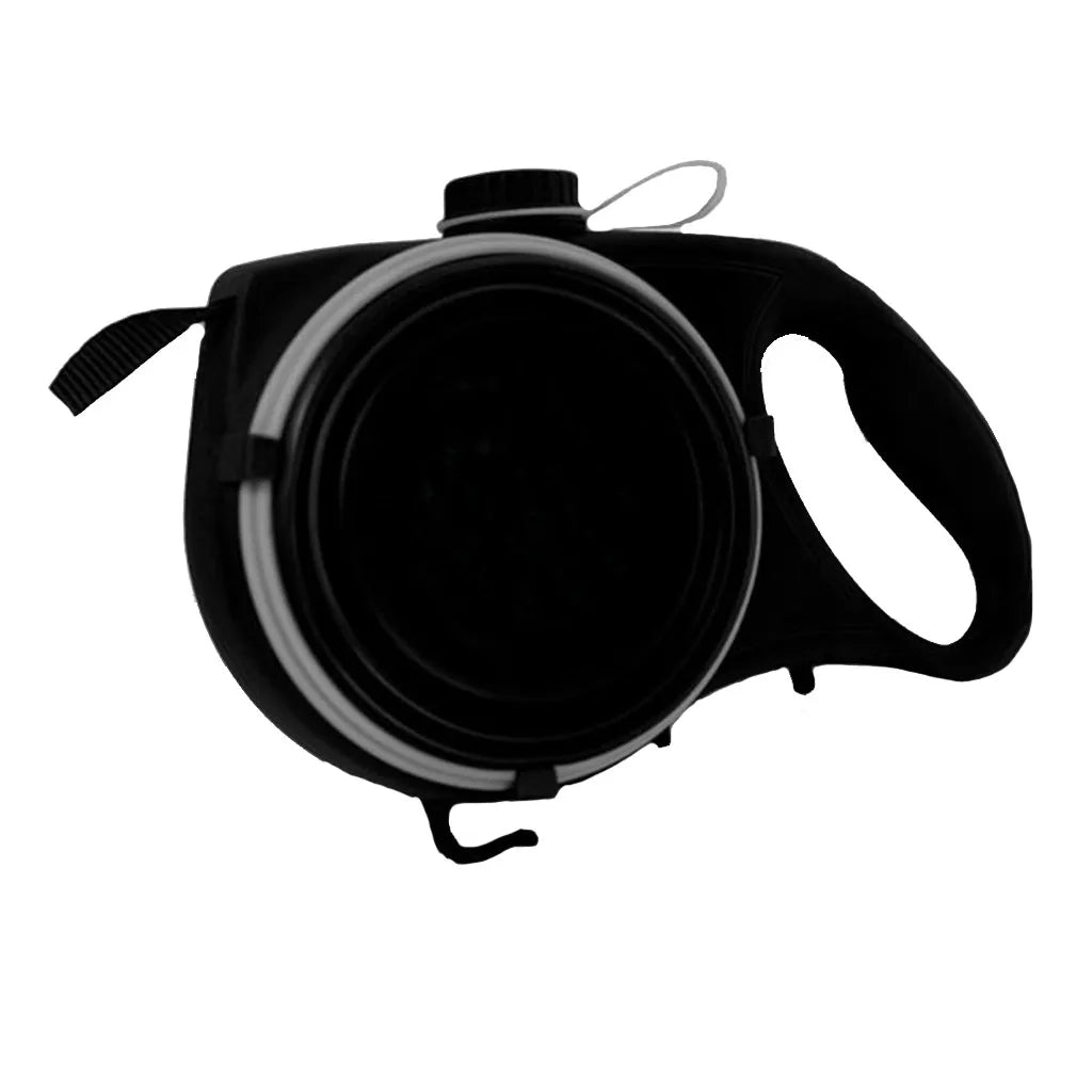 4-in-1 Durable Retractable Dog Leash with Water Bottle and Bowl