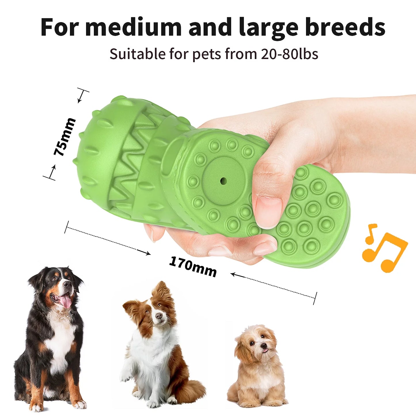 Squeaky Dog Chew Toy - Teeth Cleaning Shoe Shape