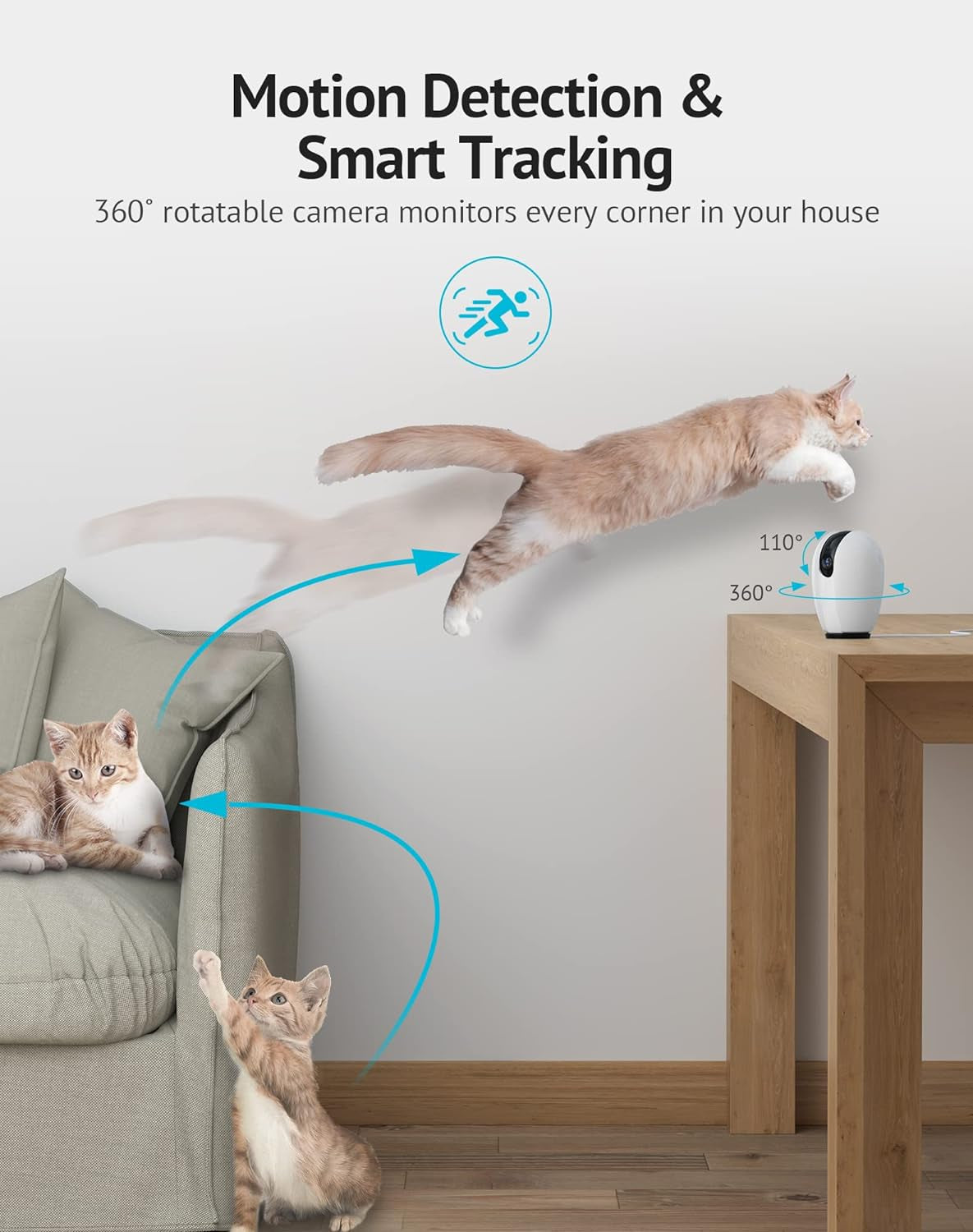 2-Pack 1080P HD Wi-Fi Pet Camera