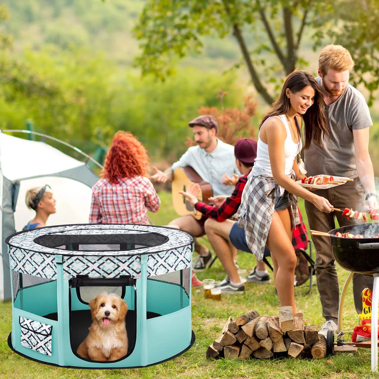Large Pet Playpen for Dogs
