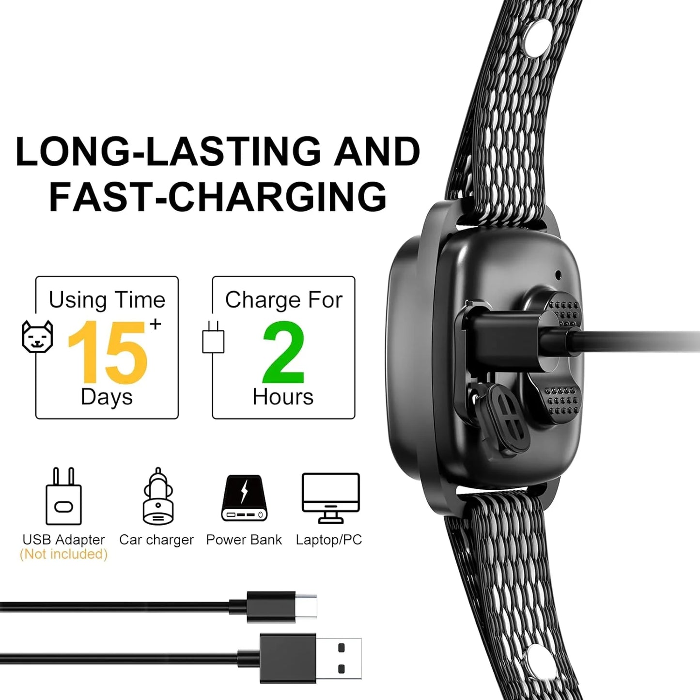 Dog Bark Collar – Rechargeable, Smart Anti-Barking Solution