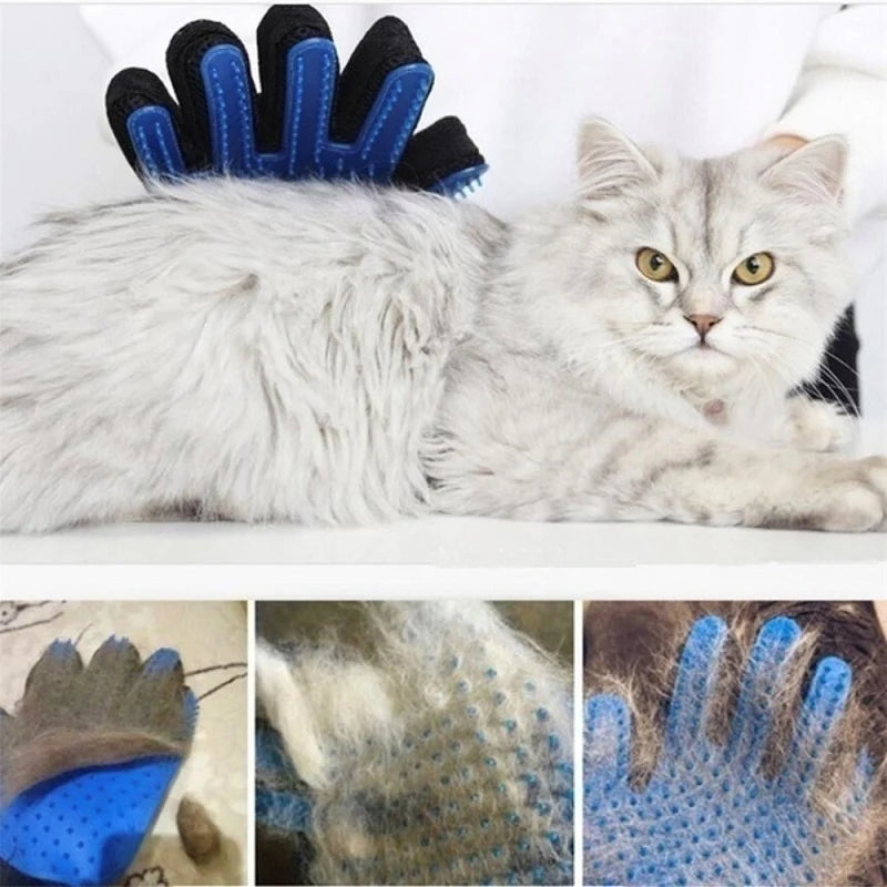 Brush and Self-Grooming Shedding Glove