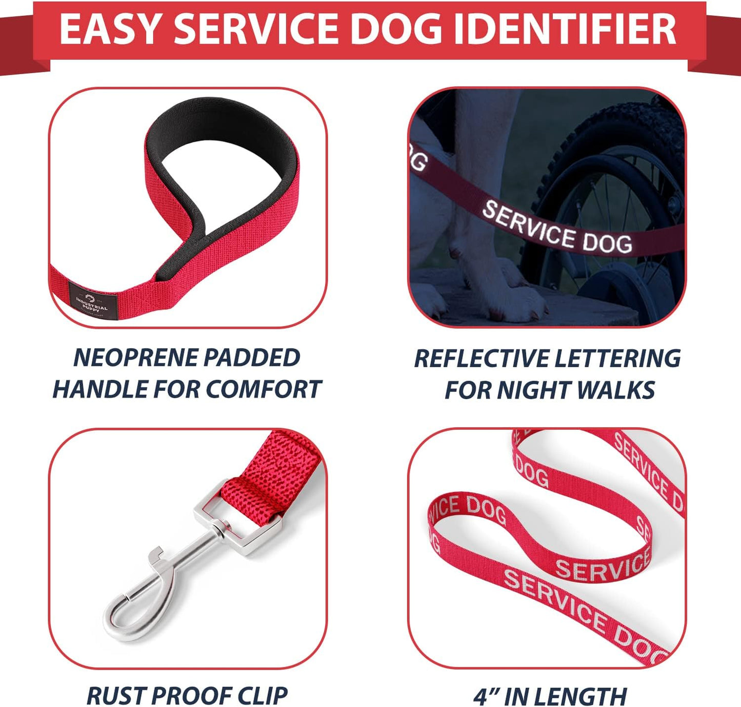 Service Dog Vest and Leash Set
