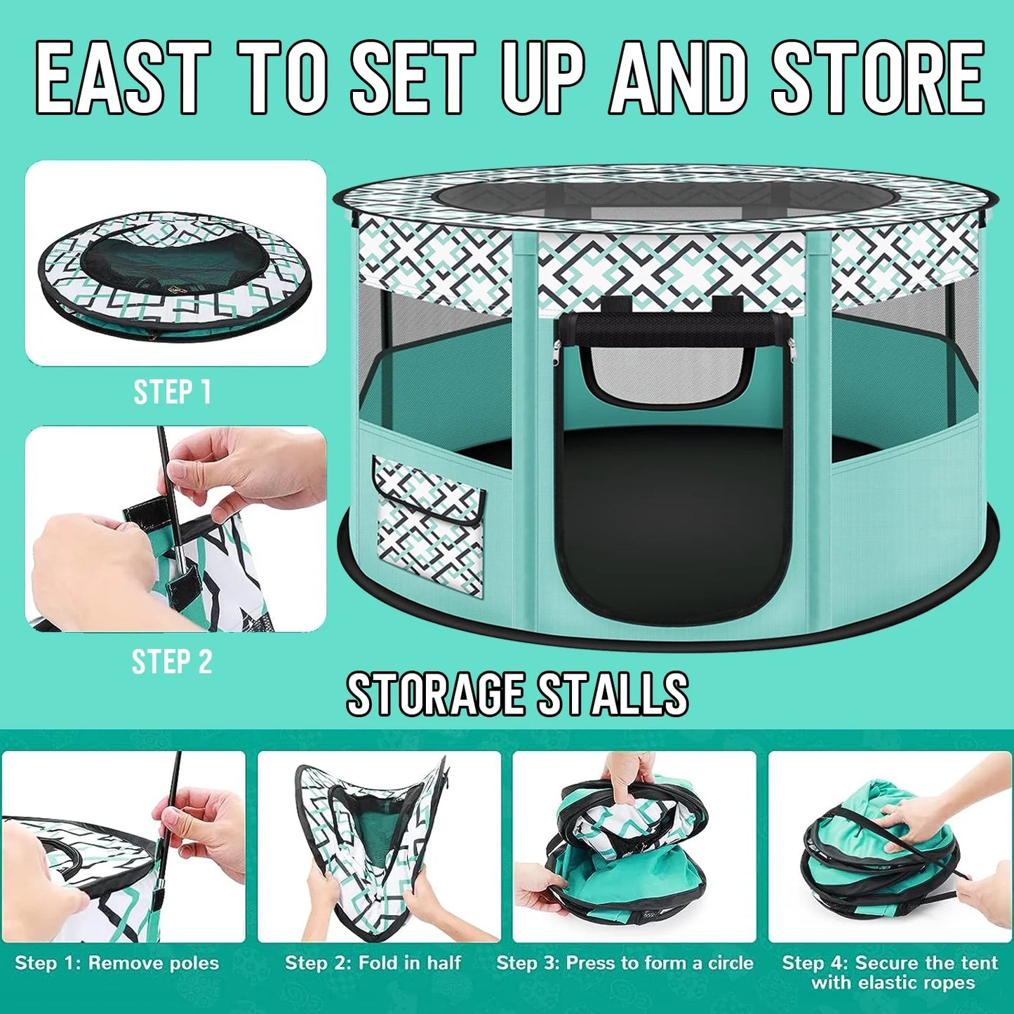 Large Pet Playpen for Dogs