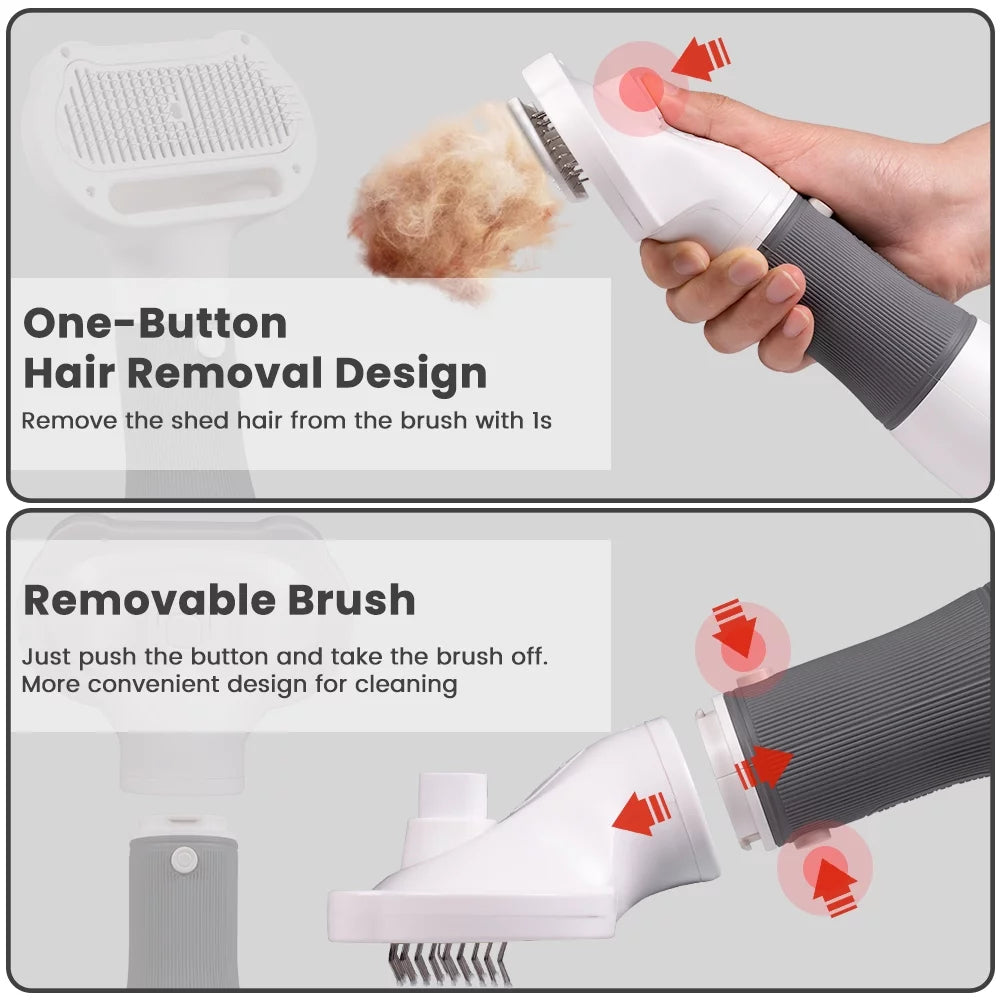2-in-1 Pet Hair Dryer & Brush