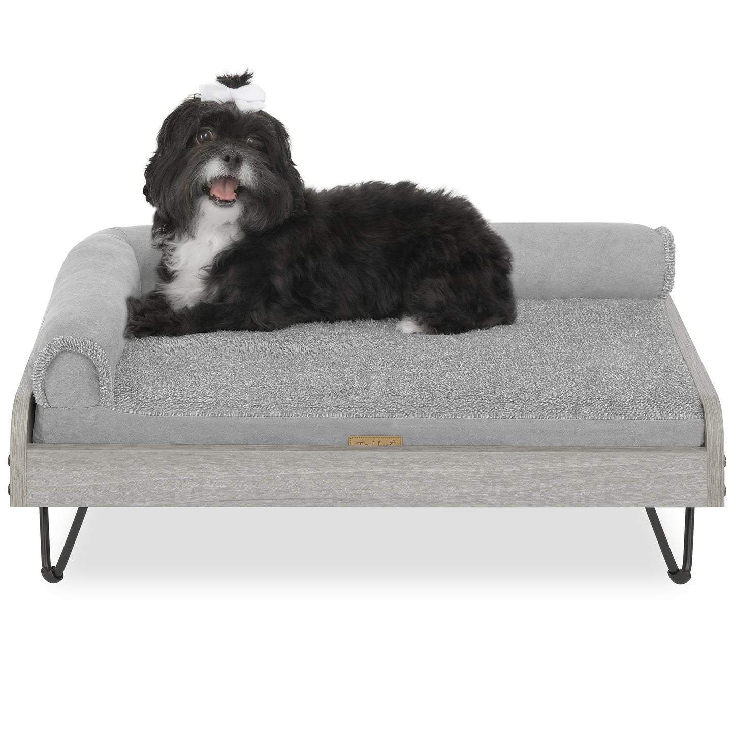 Asher Wooden Pet Bed with Mattress