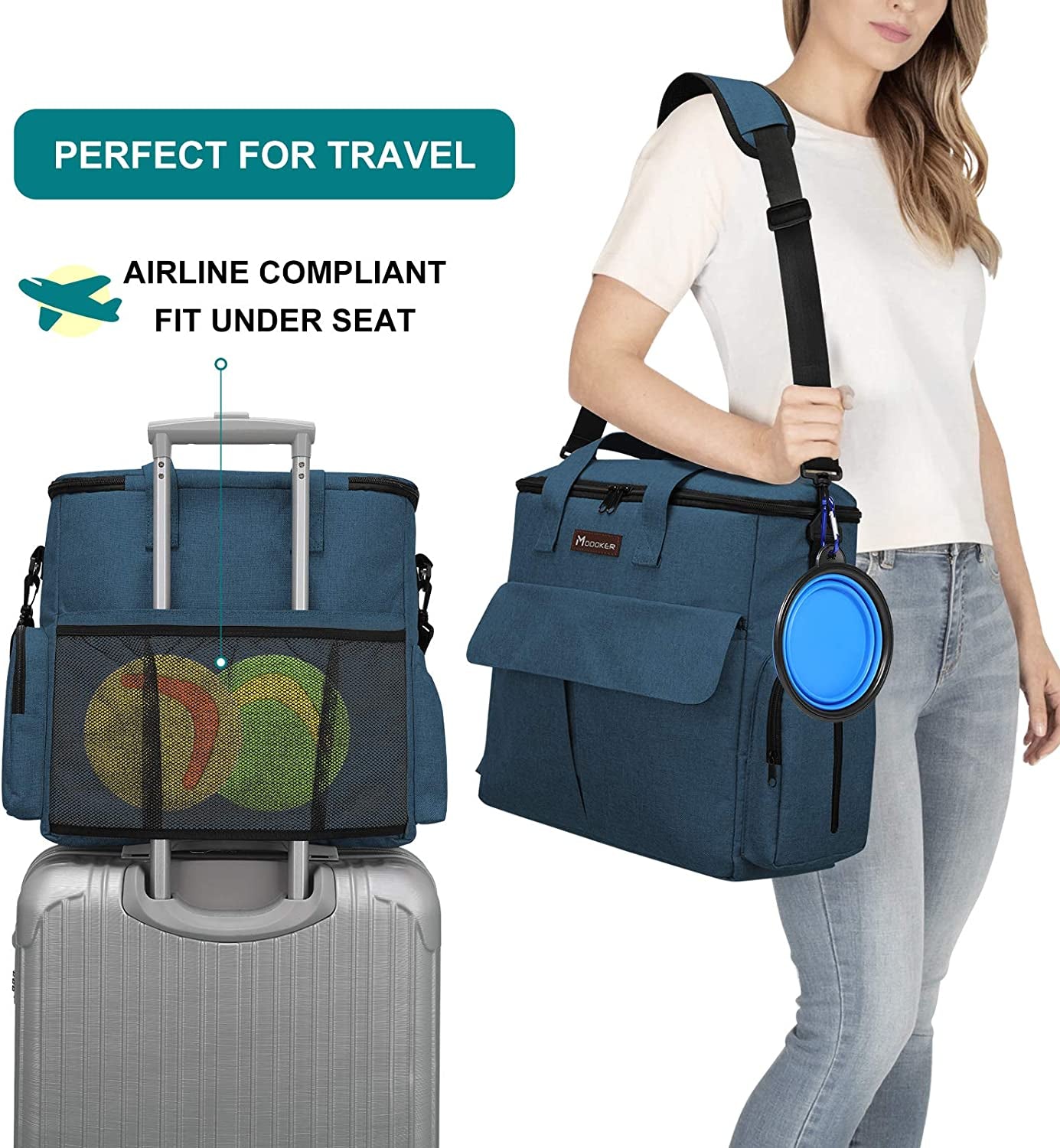 Dog Travel Bag – Weekend Pet Travel Set (Airline Approved)
