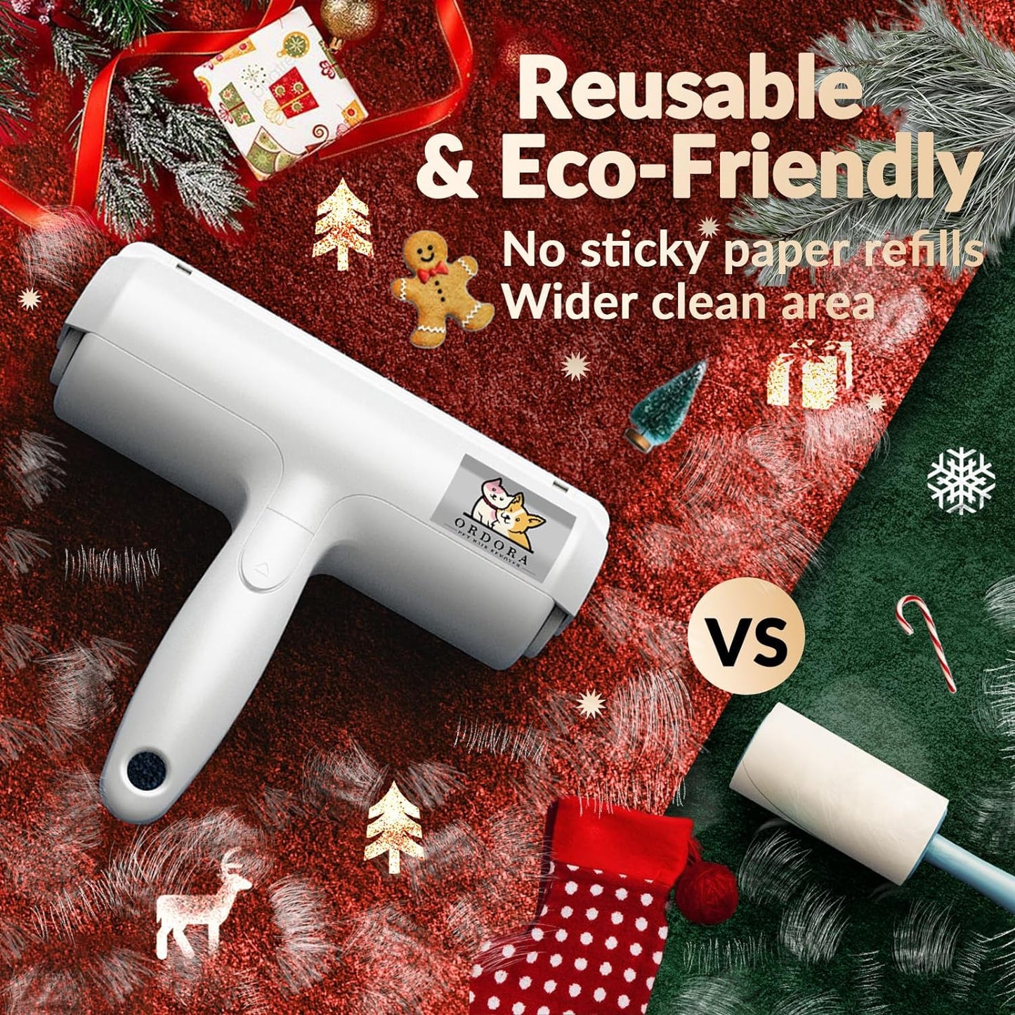 Reusable Pet Hair Remover – Portable Lint Roller for Cats and Dogs