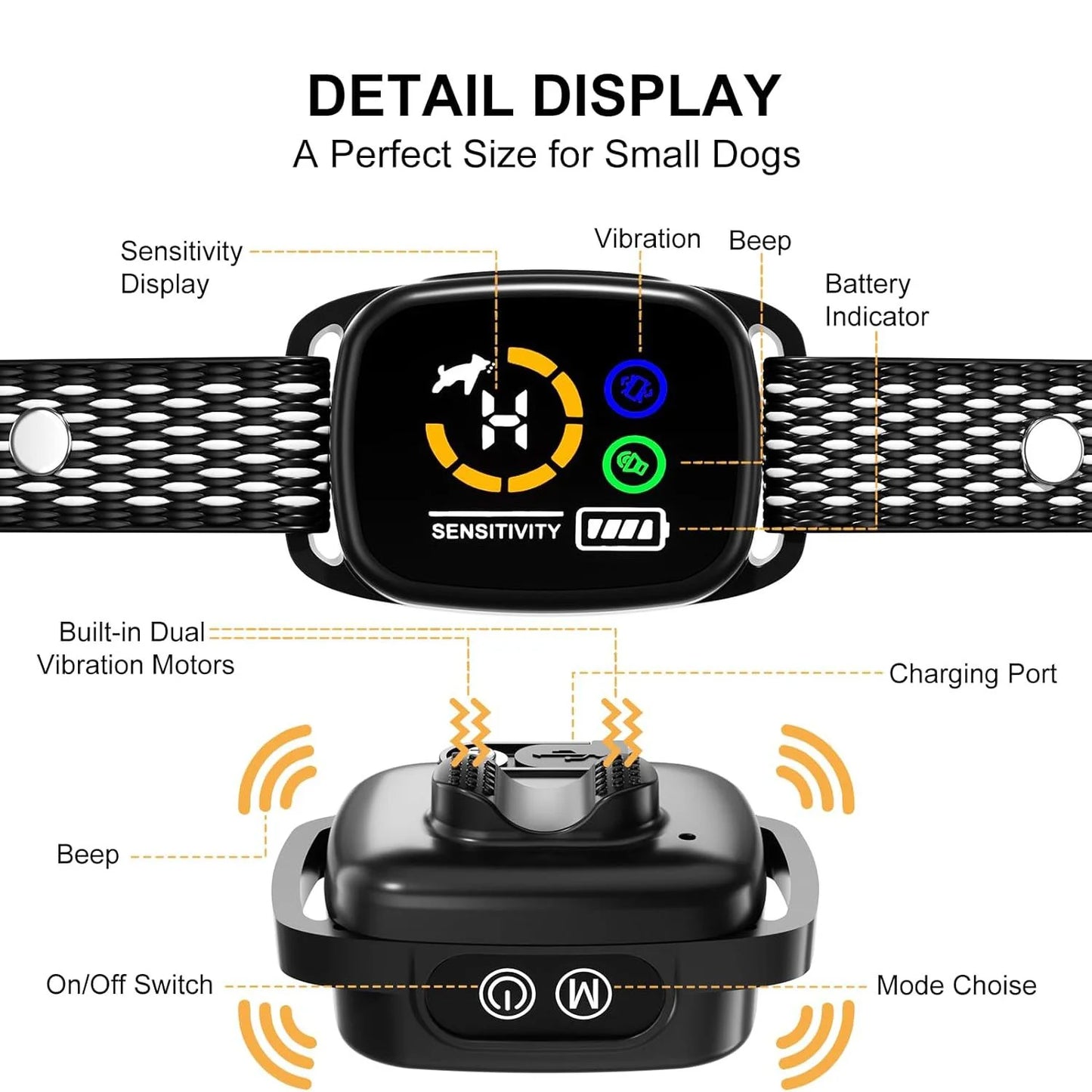 Dog Bark Collar – Rechargeable, Smart Anti-Barking Solution
