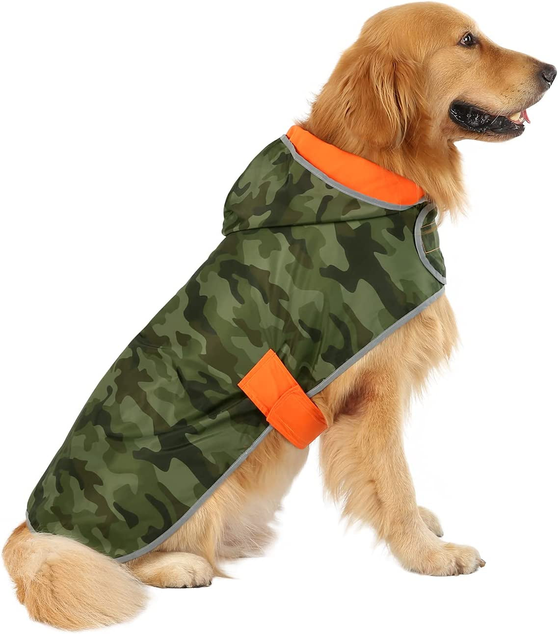 Reversible Dog Raincoat – Hooded Slicker Poncho for All Breeds