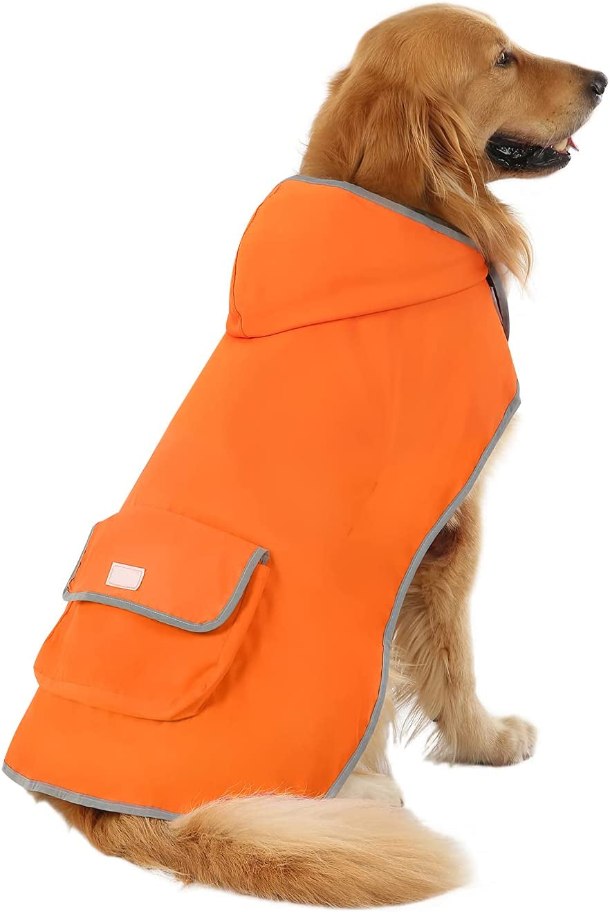 Reversible Dog Raincoat – Hooded Slicker Poncho for All Breeds