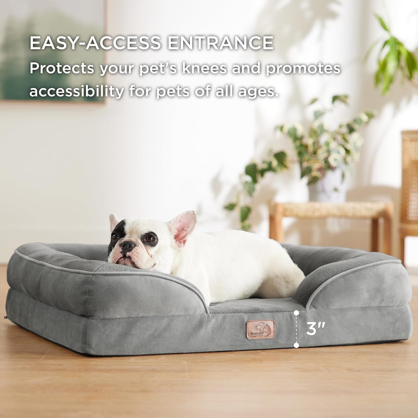 Orthopedic Dog Bed for Medium Dogs – Waterproof Pet Sofa Bed