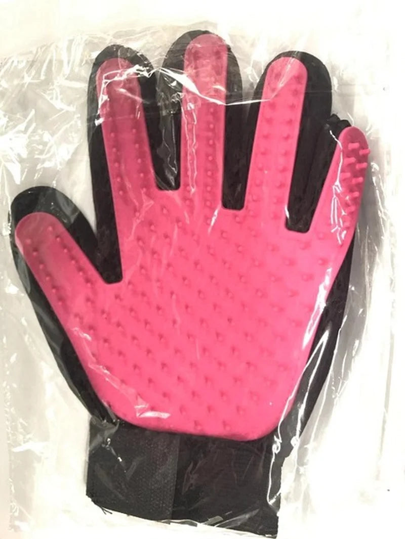 Brush and Self-Grooming Shedding Glove