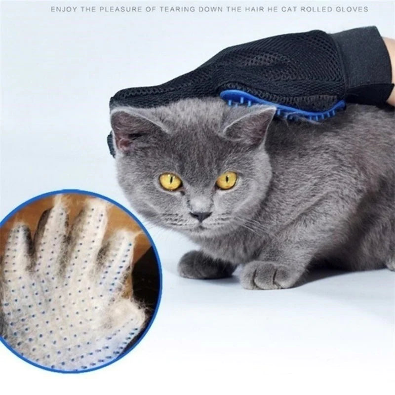 Brush and Self-Grooming Shedding Glove