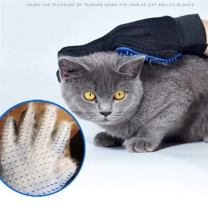 Brush and Self-Grooming Shedding Glove