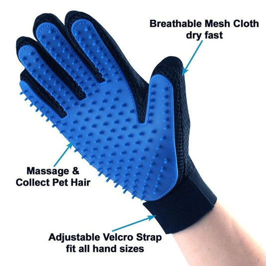 Brush and Self-Grooming Shedding Glove
