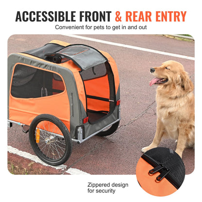 VEVOR Foldable Dog Bike Trailer