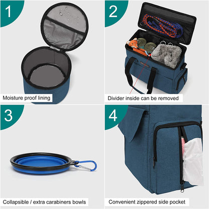 Dog Travel Bag – Weekend Pet Travel Set (Airline Approved)