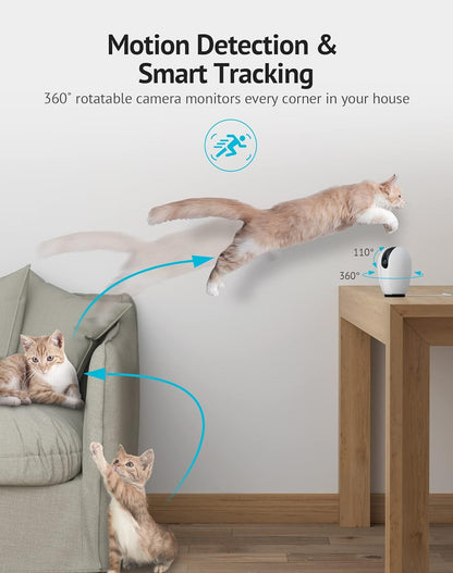 2-Pack 1080P HD Wi-Fi Pet Camera