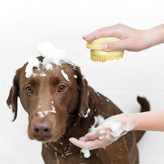 Dog Bath Massage Gloves Brush