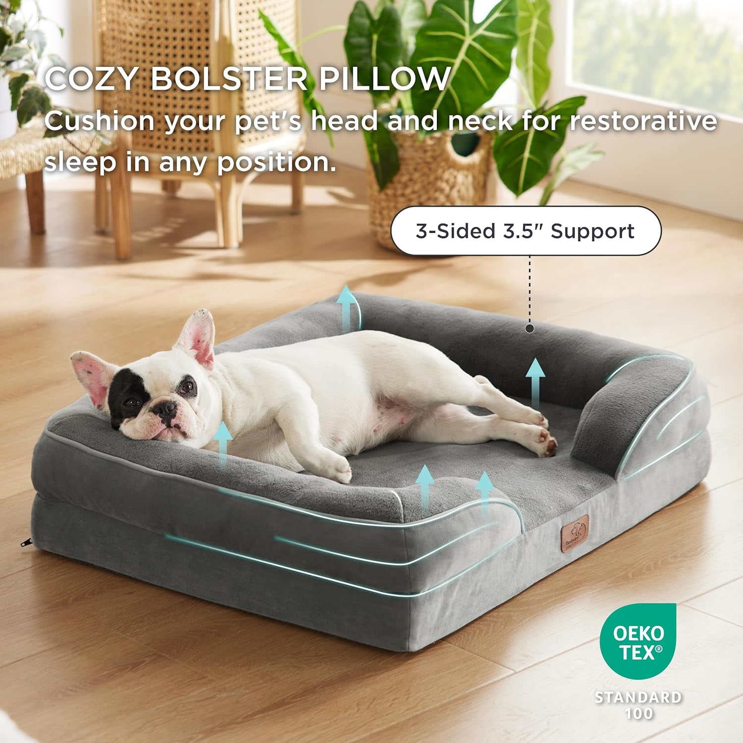 Orthopedic Dog Bed for Medium Dogs – Waterproof Pet Sofa Bed