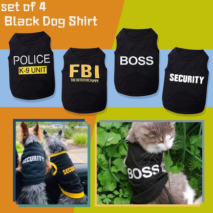 4-Pack Dog Shirts for Small Dogs – Stylish Pet T-Shirts for Your Pup