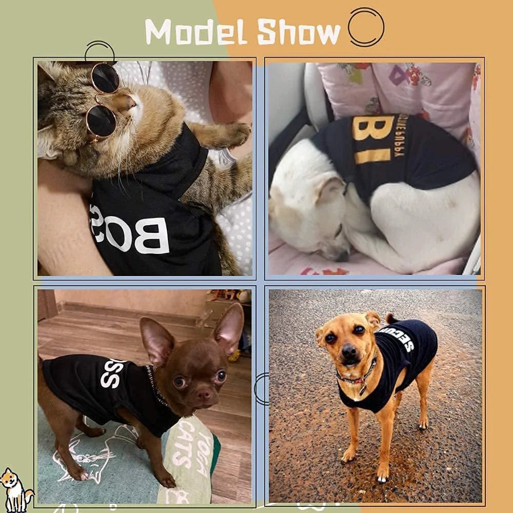4-Pack Dog Shirts for Small Dogs – Stylish Pet T-Shirts for Your Pup