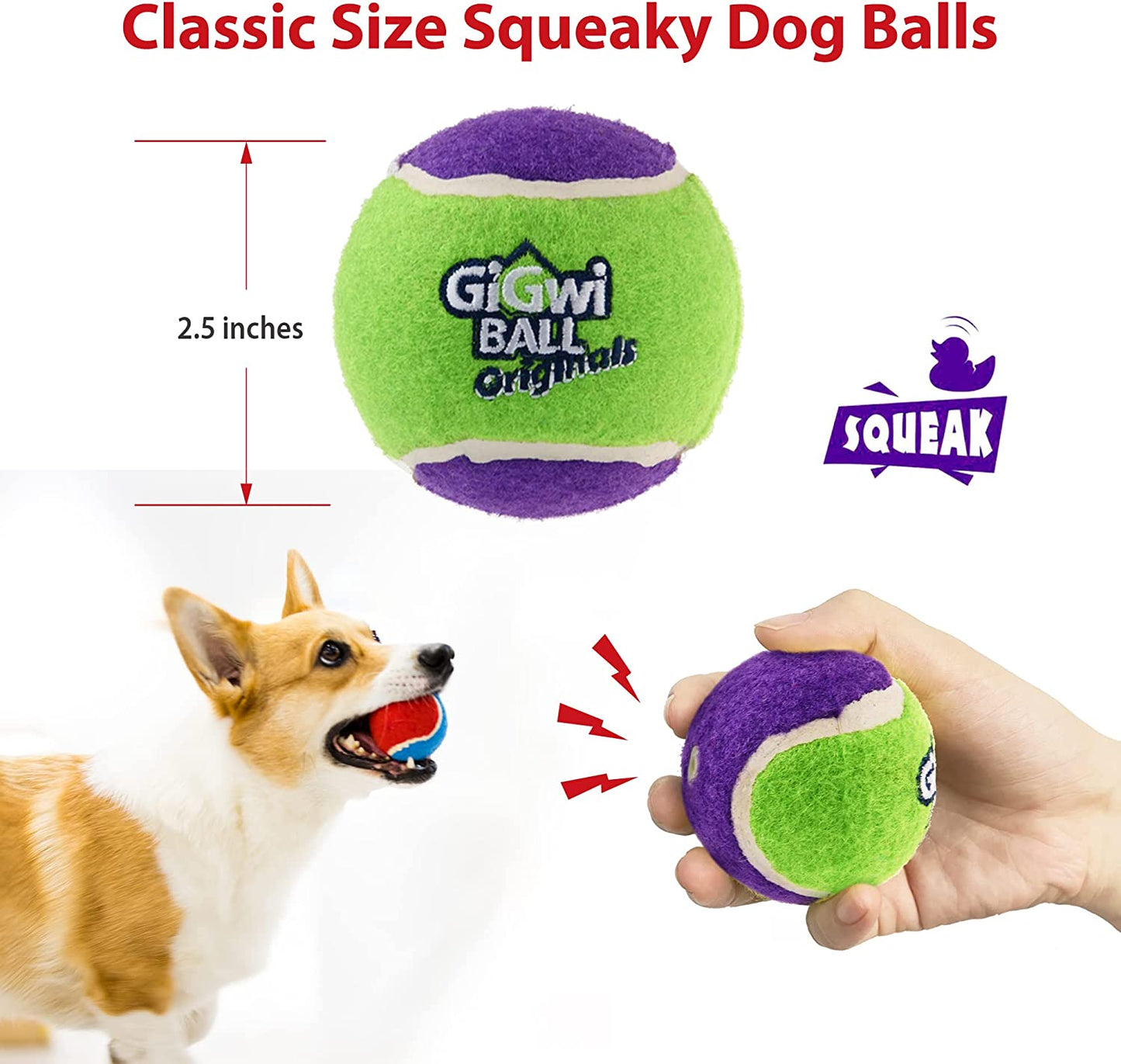 Squeaky Tennis Balls for Dogs – Interactive Fun for Every Breed