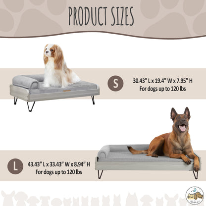Asher Wooden Pet Bed with Mattress