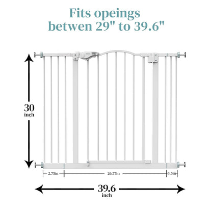 29-39.6" Pet Gate for Dogs - Auto Close Safety Gate