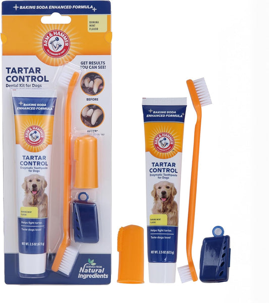 Complete Dental Care Kit for Dogs – Tartar & Plaque Control