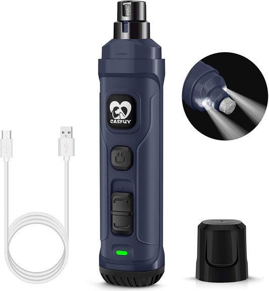 Dog Nail Grinder with LED Light – Professional Electric Pet Nail Trimmer