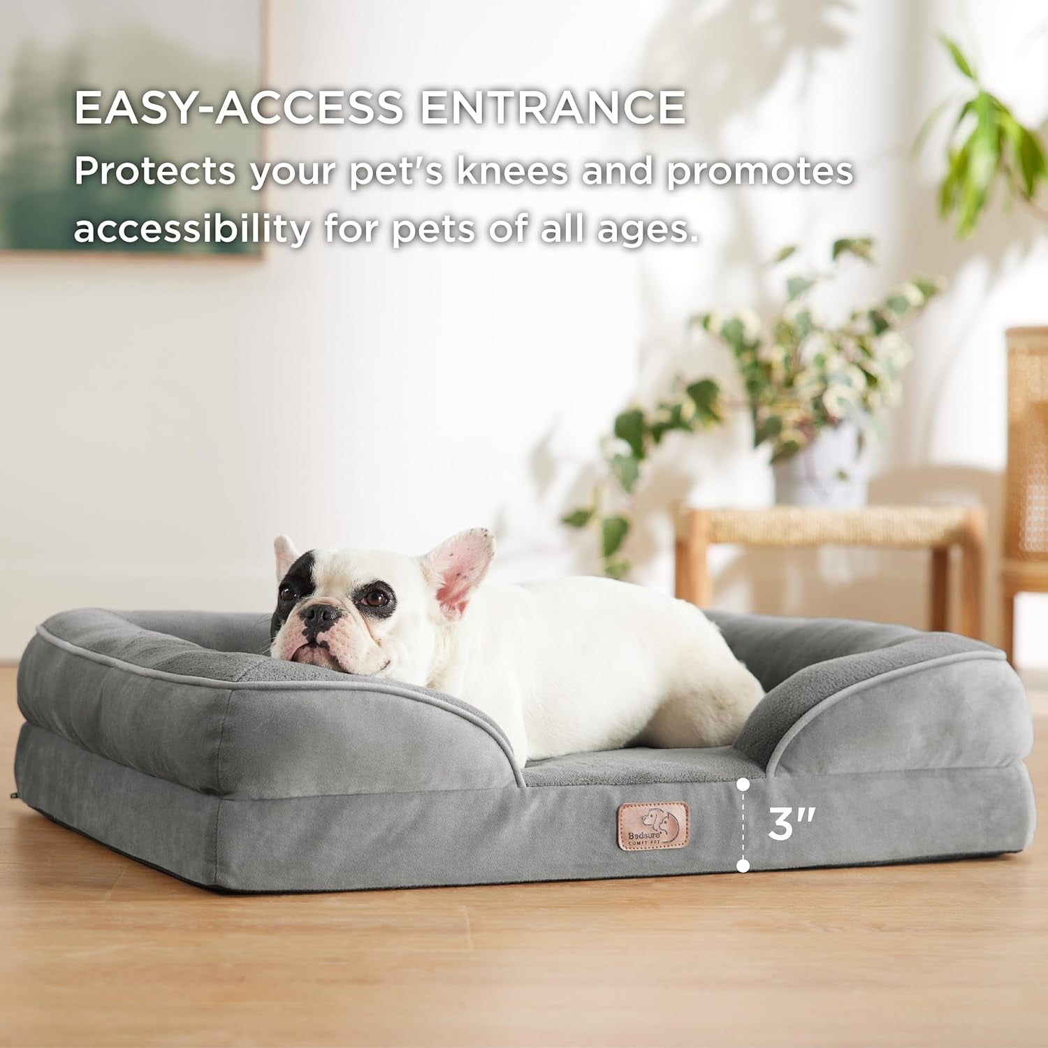 Orthopedic Dog Bed for Medium Dogs – Waterproof Pet Sofa Bed